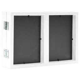 Berkfield Trifold Photo Frame Collage White 28X18 Cm+2X - thumbnail 4