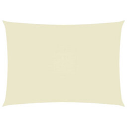 Berkfield Sunshade Sail Oxford Fabric Rectangular 2.5X5 M Cream