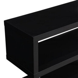 Furniture in Fashion Miami High Gloss S Shape Design Tv Stand In Black - thumbnail 8
