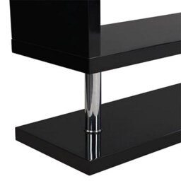 Furniture in Fashion Miami High Gloss S Shape Design Tv Stand In Black - thumbnail 9