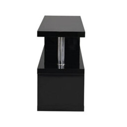 Furniture in Fashion Miami High Gloss S Shape Design Tv Stand In Black - thumbnail 5