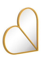 Mirroroutlet The Corde Gold Metal Framed Heart Shaped Garden Mirror 80Cm X 80Cm - thumbnail 5