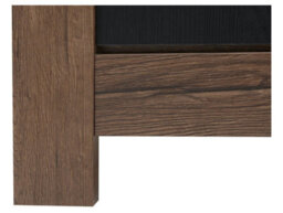 Arte Balin 140 Cm Tv Unit 2 Drawers Open Shelf Oak Monastery Oak Black - thumbnail 6