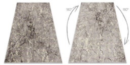 RugsX Miro 52003.801 Washing Carpet Marble Anti-Slip - Grey 200X290 Cm - thumbnail 2