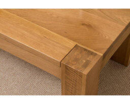 That's Furniture Kuba Chunky Small Oak Coffee Table For Living Room - thumbnail 4