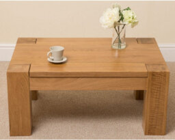 That's Furniture Kuba Chunky Small Oak Coffee Table For Living Room - thumbnail 2
