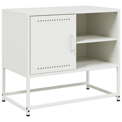 Berkfield Industrial Tv Cabinet White 68X39X60.5 Cm Steel - image 1