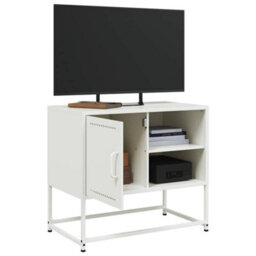 Berkfield Industrial Tv Cabinet White 68X39X60.5 Cm Steel - thumbnail 4