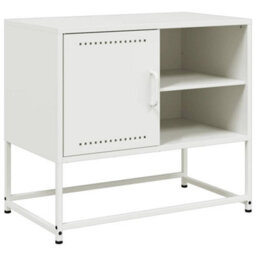 Berkfield Industrial Tv Cabinet White 68X39X60.5 Cm Steel