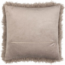 furn. Furn Rowan Faux Fur Feather Filled Cushion, Mocha, 50 X 50Cm - thumbnail 2