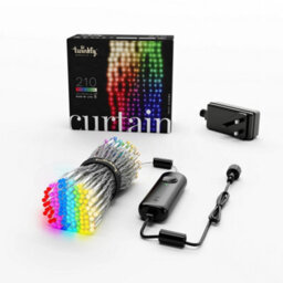Twinkly Curtain App-Controlled Led Christmas Lights With 210 Rgb+W 1.5 X 2.1M Clear Wire. Indoor And Outdoor Smart Lighting - thumbnail 2