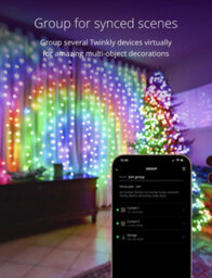 Twinkly Curtain App-Controlled Led Christmas Lights With 210 Rgb+W 1.5 X 2.1M Clear Wire. Indoor And Outdoor Smart Lighting - thumbnail 5