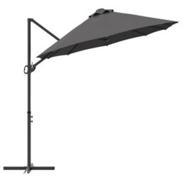 Berkfield Garden Cantilever Parasol Anthracite Powder-Coated Steel - thumbnail 6