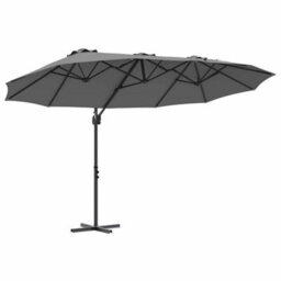Berkfield Garden Cantilever Parasol Anthracite Powder-Coated Steel - thumbnail 2
