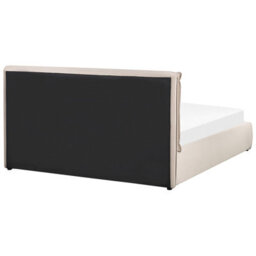 Beliani Ottoman Bed Velvet Bajonna 160 X 200 Cm (Eu King Size) Beige - thumbnail 8