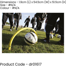 Precision 3 Pack - Spiked Outdoor Passing Arc - 50 X 30Cm Football Accuracy Training Hoop - thumbnail 2