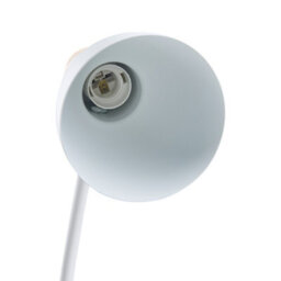 Living And Home Modern White Table Lamp With Flexible Arm And Wooden Base, 46Cmh - thumbnail 4