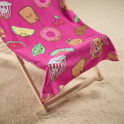 Ohs Sweetie Pies Beach Towel Bath Travel Quick Dry Microfibre Absorbent - thumbnail 2