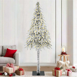 Vidaxl Christmas Tree With 300 Leds White 210 Cm Pe And Steel
