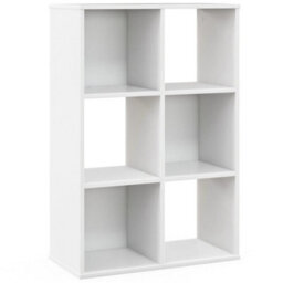 6-Cube 4-Tier Open Bookcase Floor