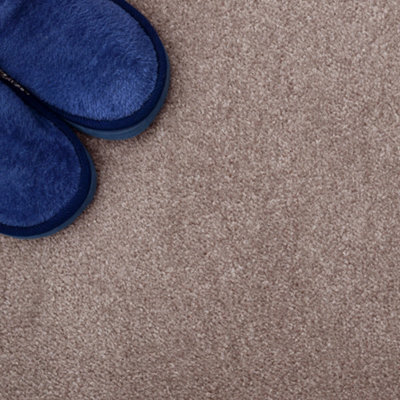 Carpet Shop Online Trent Twist Brown Carpet Felt Back 2M X 4M - image 1