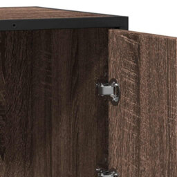 Berkfield Sideboard Brown Oak 68X35X76 Cm Engineered Wood - thumbnail 8