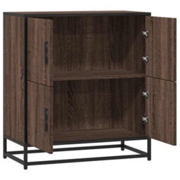 Berkfield Sideboard Brown Oak 68X35X76 Cm Engineered Wood - thumbnail 7
