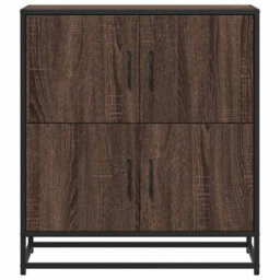 Berkfield Sideboard Brown Oak 68X35X76 Cm Engineered Wood - thumbnail 4