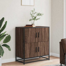 Berkfield Sideboard Brown Oak 68X35X76 Cm Engineered Wood - thumbnail 3