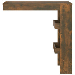 Vidaxl Wall Bar Table Smoked Oak 102X45X103.5 Cm Engineered Wood - thumbnail 3