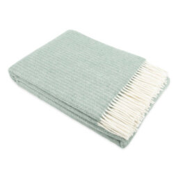Native Natural Cable Pattern 100% Wool Blanket - thumbnail 3