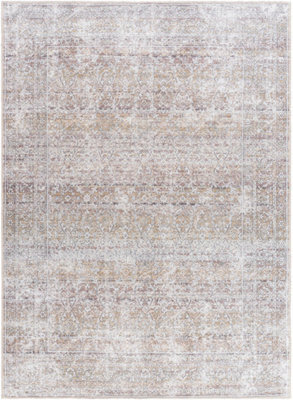 Livabliss Our Pnw Home Rainier-Washable Brown Beige Traditional Vintage Boho Living Dining Bedroom Rug 160 X 220 Cm Easy Care, Non Shedding - image 1