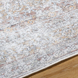 Livabliss Our Pnw Home Rainier-Washable Brown Beige Traditional Vintage Boho Living Dining Bedroom Rug 160 X 220 Cm Easy Care, Non Shedding - thumbnail 3