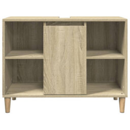 Walplus Bathroom Cabinet Sonoma Oak 80X33X60 Cm Engineered Wood - thumbnail 5