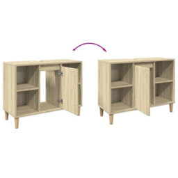 Walplus Bathroom Cabinet Sonoma Oak 80X33X60 Cm Engineered Wood - thumbnail 8