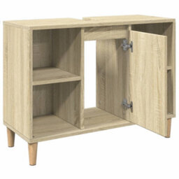 Walplus Bathroom Cabinet Sonoma Oak 80X33X60 Cm Engineered Wood - thumbnail 6