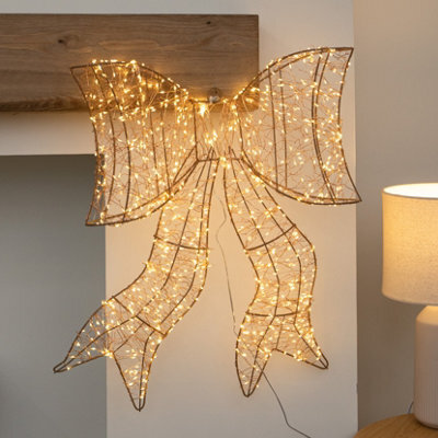 Samuel Alexander 58Cm Light Up Christmas Galaxy Bow Light With 960 Warm White Leds - image 1