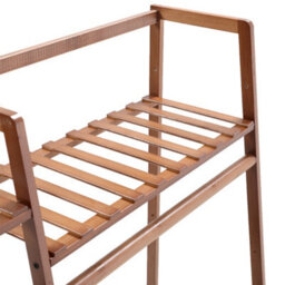 Darphe Freestanding Bamboo Clothing Rack With 5 Tier Storage Shelves Multi-Functional Clothes Hanging Rack Stand - thumbnail 7