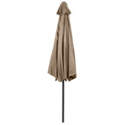 Charles Bentley Garden Metal Patio Garden Umbrella Parasol Crank & Tilt Taupe - thumbnail 6
