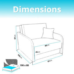 Single Sofa Bed With Sleeping Function Easy 1 Green Bonnell Spring Seating And Storage Compact Settee For Small Guest Rooms - thumbnail 6