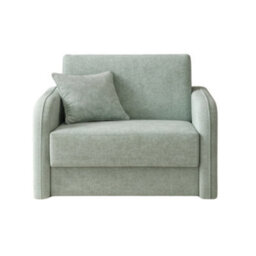 Single Sofa Bed With Sleeping Function Easy 1 Green Bonnell Spring Seating And Storage Compact Settee For Small Guest Rooms - thumbnail 2