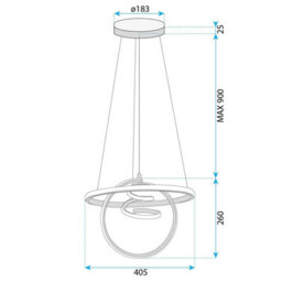 Ceiling Lamp Chandelier Toolight Led G066-Cp Gold - thumbnail 6