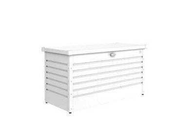 Biohort High Quality 4.5Ft X 2Ft Leisuretime Box 130 Garden Metal Storage - White - image 1