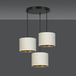 Emibig Lighting Emibig Hilde Pendant Lamp 3 X E27 Black With White Shade - thumbnail 3