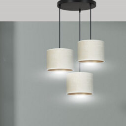 Emibig Lighting Emibig Hilde Pendant Lamp 3 X E27 Black With White Shade - thumbnail 9