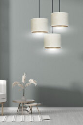Emibig Lighting Emibig Hilde Pendant Lamp 3 X E27 Black With White Shade - thumbnail 8