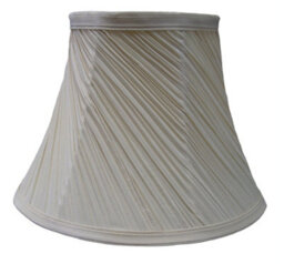 "K Living 12"" Mushroom Swirl Pleated Ceiling Table Lamp Shade - Champagne" - thumbnail 2