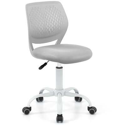 Costway Kids Desk Chair Ergonomic Adjustable Children Study Chair-Grey - image 1