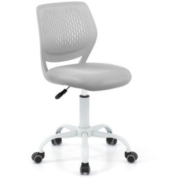 Costway Kids Desk Chair Ergonomic Adjustable Children Study Chair-Grey