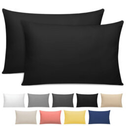 Lazzaro Premium 100% Egyptian Cotton Pillowcases 300 Thread Count 4 Pack Breathable Ultrasoft - thumbnail 2